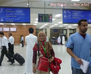 Sampai di King Abdul Aziz International Airport -Jeddah